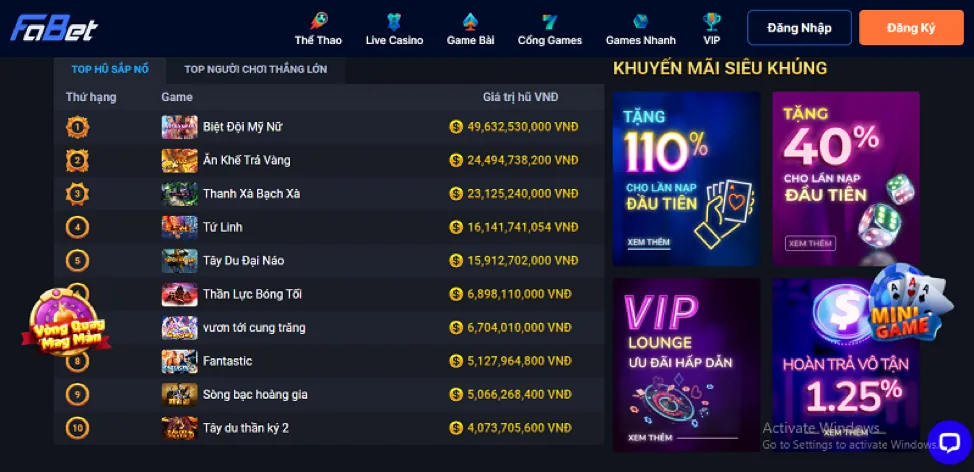 Tỷ lệ cược hấp dẫn 8kbe